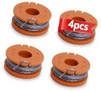 Rynplex Strimmer Spool Compatible with Mac Allister MGTP18Li Trimmer Line，1.65mm Autofeed Replacement Strimmer Spools (Pack of 4) Lawn Mower Spool