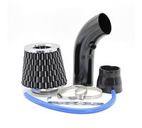 Rynplex Turbo Universal Cold Intake Kit With Filter 76mm Car Automobile Rubber Hose High Power Induction Supercharger Intake Pipe Car Cabin Air Filter(Carbon)