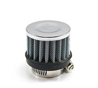 Rynplex Universal 25mm Car Air Filter Clip-On Auto Round Conical Cold Intake 1inch, for MINI, Air Filters Car Cabin Air Filter(SILVER)