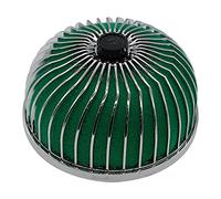 Rynplex Universal 76MM Car Air Filter Clean Intake High Flow Round Cone Car Air Intake Filter Induction Kit Mushroom Head Car Cabin Air Filter(Green)