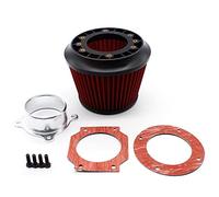 Rynplex Universal Kits Auto Intake Air Filter 75mm Dual Funnel Adapter Useful Car Accessories Vehicle Air Cleaner Car Cabin Air Filter