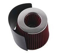 Rynplex Universal Red Blue Gary Black Auto Air Intake System High Flow Cone Cold Air Filter Mushroom Head Heatshield Cover Car Cabin Air Filter(ZH0175R)