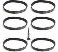 Rynplex Vacuum Belts, Replacement Belt, for Eureka, for PowerSpeed Bagless Upright Vacuum Cleaner,Compatible Fits Models: NEU180 NEU182 Part # E0205 3Pcs (Size : 6 Pcak) Vacuum Cleaner Belt(BLACK 6 Pc