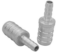 Rynplex Vehicle Heater Hose Joint 1-3/4 Hose Barb Splice Coupler Repair Fitting Aluminum Adapter Connector Radiator Coolant Intercooler Heat Exchanger Fluid Designed(Black 3 16 x 3 8)