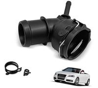 Rynplex Vehicle Heater Hose Joint 1K0122291BE Radiator Coupling Coolant Hose Upper Connector, for Audi, for A3 Q3, for S3, for Tt, for Vw, for Jetta, for Caddy, for Golf, for