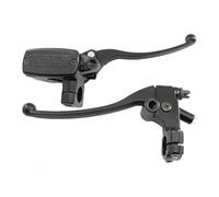 Rynzo Clutch Lever 7/8" 22mm Front Motorcycle Hydraulic Brake Pump for Master Cylinder Black Lever Universal with Switch(Left and Right)