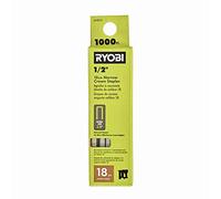 RYOBI 1,000 PC. 18GA 1/4" x 1/2" Narrow Crown Staples