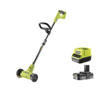 RYOBI 18 V ONE+ Cordless Grout Cleaner RY18PCA-120 (Telescopic Handle, Tool-Free Brush Change, Cleaning Between Tiles & Paving Stones, Includes 1 x Wire Brush, 1 x 2.0 Ah Battery & Charger in Box)