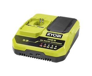 Ryobi - 18V 8.0A Lithium Fast Charger - Charge 1 8.0 Ah Battery in 1 Hour - RC18180