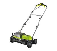 RYOBI 18V ONE+ 35cm Brushless Scarifier (Battery & Charger Excluded) | RY18SFX35A-0, Hyper Green, HP Brushless motor, 35cm working width, removes moss and thatch