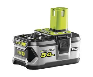 RYOBI 18V ONE+ 5.0Ah Lithium+ Battery | RB18L50, Hyper Green, Lithium+ technology, 5.0Ah capacity, powers all ONE+ tools
