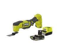 Ryobi 18V ONE+ Battery Multi Tool with 2.0Ah Battery and Charger Universal Adapter Included to Make It Compatible with Competitor Accessories