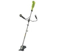 RYOBI 18V ONE+ Brush Cutter (Battery & Charger Excluded) | OBC1820B, Hyper Green, bike handle, metal blade, dense grass and brush cutting