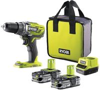 RYOBI 18V ONE+ Cordless Drill Driver + 2 Batteries x 1.5Ah + Bag + Charger