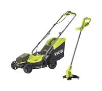 18V ONE+ Cordless Lawnmower and Grass Trimmer Twin Kit (1 x 4.0Ah)