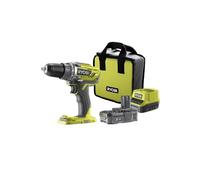RYOBI - 18V ONE+ drill-driver - 50 Nm - 500-1800 rpm - 13 mm chuck + 1 2 Ah battery, charger & bag - R18DD3-120S