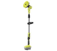 RYOBI 18V ONE+ Telescopic Power Scrubber (Battery & Charger Excluded) | RWTS18-0, Hyper Green, telescopic shaft, water feed, outdoor cleaning