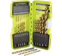 Ryobi 21 Pcs Titanium Coated Drill Bit Set