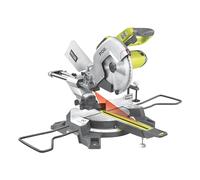 RYOBI 2200 W Mitre Saw EMS305RG with Pull Function, 305 mm Carbide Saw Blade, 110 x 300 mm Cut, LED Lighting, Suction Connection