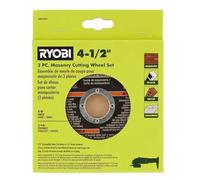 Ryobi 3pc Masonry Cutting Wheel Set 4 1/2" Cutting Wheels