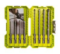 Ryobi RAK08SDS2 SDS+ Masonry Bit Set (8 Piece)