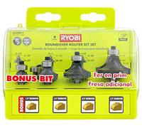 Ryobi A25RS41 4-Piece Roundover Router Bit Set by Ryobi