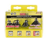 Ryobi A25RS42 Decorative Router Bit Set (4-Piece)