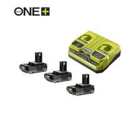 Ryobi ONE+ Dual Port Parallel Charger Kit (3x 2.0Ah Battery) 18V RC18240-320
