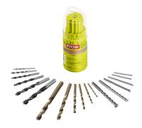 Ryobi RAK18DMIX Mixed Drill Bit Set (18 piece)