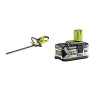Ryobi OHT1845 18V ONE+ Cordless 45cm Hedge Trimmer (Body Only) & RB18L50 ONE+ Lithium+ 5.0Ah Battery, 18 V