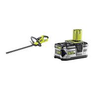Ryobi OHT1845 18V ONE+ Cordless 45cm Hedge Trimmer (Body Only) & RB18L50 ONE+ Lithium+ 5.0Ah Battery, 18 V