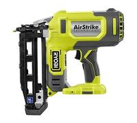 RYOBI ONE+ 18V 16-Gauge Cordless AirStrike Finish Nailer (Tool Only), P326, Green