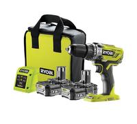 Ryobi One+ 18V Li-Ion Brushed Cordless Combi Drill (2 X 1.5Ah) - R18Pd3-215Sk