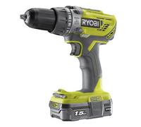 Ryobi One+ 18V Li-Ion Cordless Percussion Drill (1 X 1.5Ah) - R18Pd3-115Gk