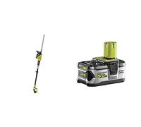 Ryobi ONE+ 18V OPT1845 Cordless Pole Hedge Trimmer, 45cm Blade (Body Only) & RB18L50 ONE+ Lithium+ 5.0Ah Battery, 18 V
