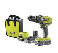 Ryobi One+ Compact Combi Drill 18V R18Pd31-215S Dual 1.5Ah Kit