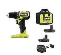 RYOBI ONE+ HP 18V Brushless Cordless Compact 1/2 in. Drill/Driver Kit with (2) 1.5 Ah Batteries, Charger and Bag