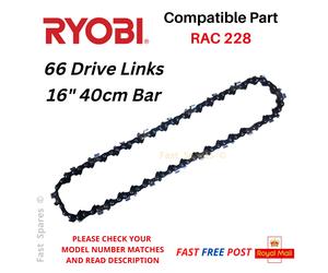 RYOBI PCN 3840 PCN 4040 Replacement Chain 40cm 16" 66 Drive Links FAST POST