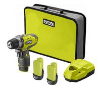 Ryobi R12DD-220S Cordless 12V Drill Driver Kit, 2x 2.0ah, Charger & Tool Bag