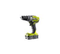 Ryobi R18DD3-120S One Plus Cordless Drill Driver Starter Kit, 18 V, Hyper Green