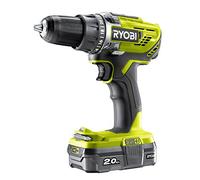 RYOBI R18DD3-120S One Plus Cordless Drill Driver Starter Kit, 18 V, Hyper Green