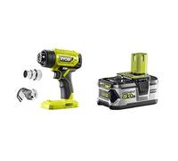 Ryobi R18HG-0 18V ONE+ Cordless Heat Gun (Body Only) & RB18L50 ONE+ Lithium+ 5.0Ah Battery, 18 V