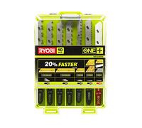 Ryobi RAK10JSBWM Jigsaw Blade Set (10 Piece), Silver