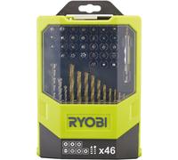 Ryobi RAK46MIX Mixed Drilling and Driving Bit Set, 46 Piece