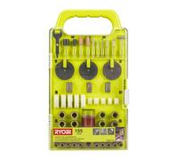 Ryobi RAKRT155 Rotary Tool Accessory Set (155 Piece)