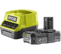 Ryobi RC18120-120 Battery Kit 2.0Ah Lithium + Charger 18V One+