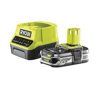 Ryobi RC18120-125 Charger Pack (1 hour) + 1 Lithium Battery, 18V, 2.5Ah | IntelliCell Lithium+ Technology, Cell by Cell Management, Lightweight Form Factor, More than 200 Compatible ONE+ Tools