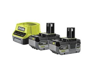 Ryobi RC18120-240X Battery Kit RB1840X Battery Charger 18 V ONE+ 2 x 4.0 Ah