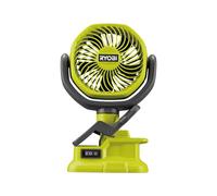 Ryobi RCF18-0 18V ONE+ Cordless 10cm Clamp Fan (Bare Tool) Hyper Green