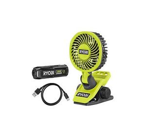 Ryobi Rcf4-120G Usb Lithium Clamp Fan Kit One Colour